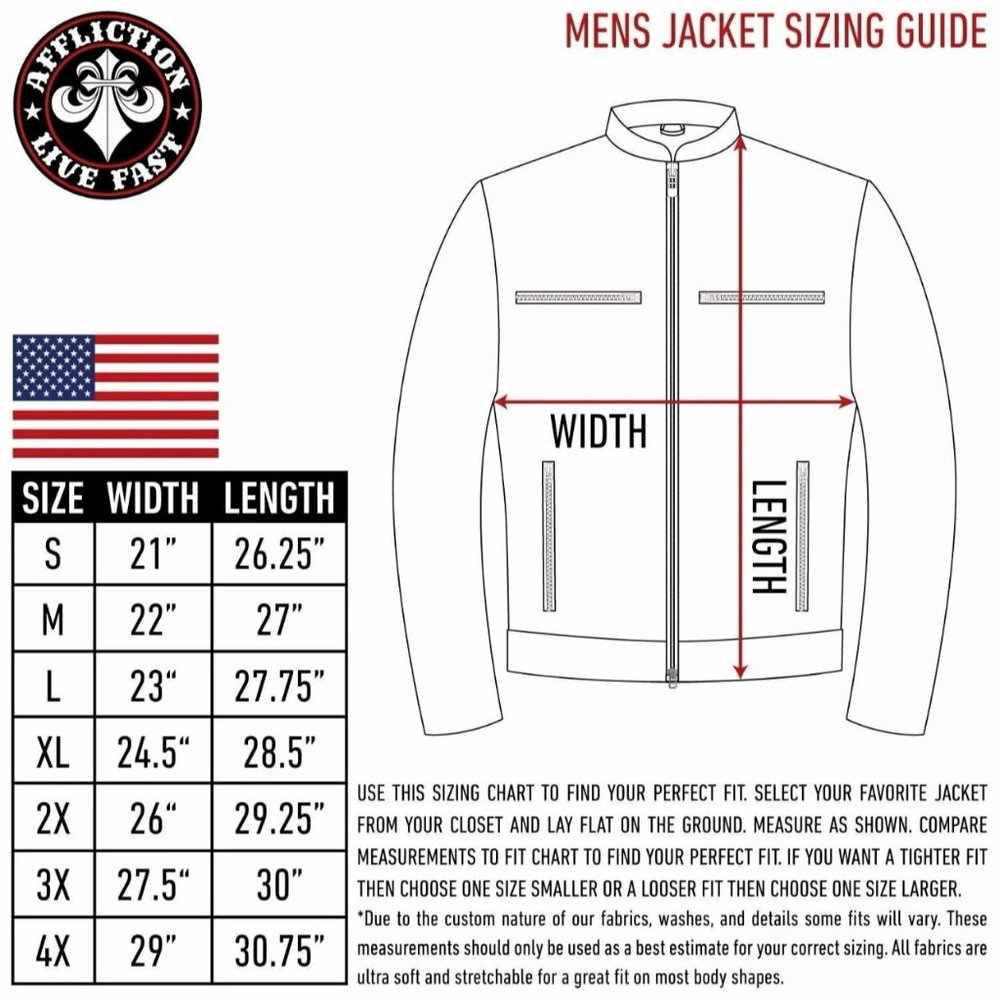 AFFLICTION Men's Jacket ONYX BLADE LEATHER JACKET - Picture 6 of 11